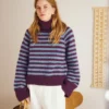 South Sweater fra Sandnes Garn, i Peer Gynt og Tynn Silk Mohair, forfra