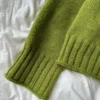 Amy Sweater fra PetiteKnit i Peer Gynt, detaljer, erme og vrangbord