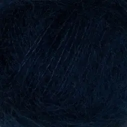 Isager Silk Mohair - 101 (petroleumsblå)