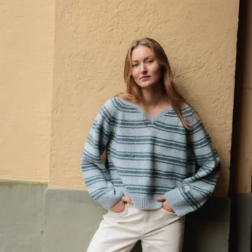 Basis no 1 av Augustins, strikket i Hillesvåg Sol & Tinde