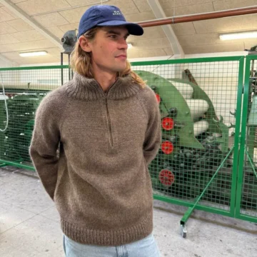 Zipper Sweater Man av PetiteKnit