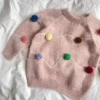 Let's Christmas Sweater available PetiteKnit I Double Sunday fra Sandnes Garn, rosa modell
