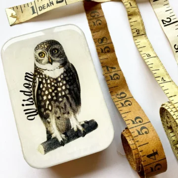 Firefly Notes Metallboks: Wise Owl (stor)
