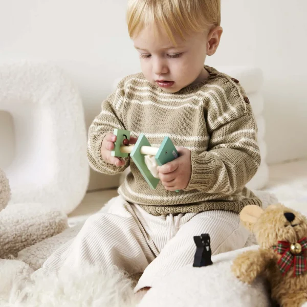 Lang Yarns Leif genser fra Punto 83 Baby Cotton Naturally Colored