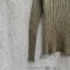 Rib Tee med lange ermer fra Knitting for Olive, strikket i Pure Silk