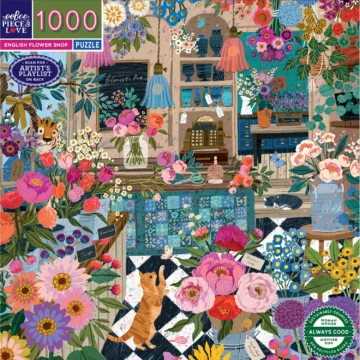 Puslespill English Flower Shop - 1000 brikker