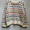 KFO Anemone Sweater Voksen, strikket i KFO Merino og Soft Silk Mohair
