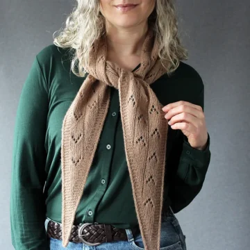 Little birds Scarf strikket i Lang Yarns Cashmere Dreams