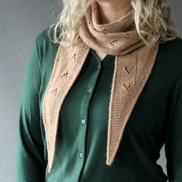 Little birds Scarf strikket i Lang Yarns Cashmere Dreams