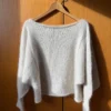 Volare Blouse designet av Aegyoknit, strikket i Isager Bomulin og Isager Silk Mohair