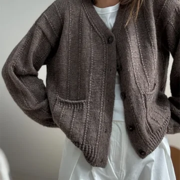 Flow Loop Cardigan av Other Loops, strikket i Lang Yarns Yak
