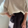 Volare Blouse av Aegyoknit strikket i Bomulin og Silk Mohair