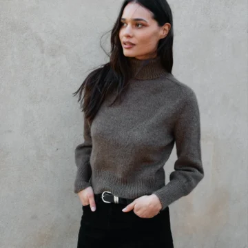 Karl Johan Sweater, strikket i Merino og Soft Silk Mohair