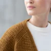 Safran Cardigan fra Hillesvåg Ullvarefabrikk, strikket i Ask ullgarn