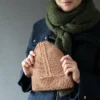 Wheat Ear Hat av Lisa Hannes, strikket i Knitting for Olive Merino og Soft Silk Mohair i fargen Blød Nougat