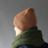Wheat Ear Hat av Lisa Hannes, strikket i Knitting for Olive Merino og Soft Silk Mohair i fargen Blød Nougat