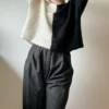 Ulalume Blouse av Aegyoknit strikket i Alpaca 1 og silk mohair