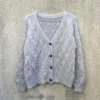Olive Cardigan V-neck fra Knitting for Olive, strikket i KFO Soft Silk Mohair og KFO Merino