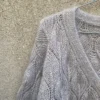 Olive Cardigan V-neck fra Knitting for Olive, strikket i KFO Soft Silk Mohair og KFO Merino