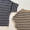 Row Tee av Odd Row strikket i dobbel tråd Trio 1 fra Isager