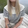 Breton Tee av Hanne Rimmen, strikket i Cardiff Cashmere Classic