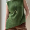 Liv Top av Moreca Knit, strikket i Cardiff Cashmere Classic i fargen 579 Memphis