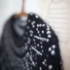 Midnight Mirage Top av Anne Ventzel, strikket i Trio 2, Silk Mohair og Jensen fra Isager