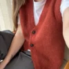 Paul Vest av Moreca Knit strikket i Filcolana Saga og Tilia