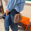 PetiteKnit Juno Satchel, strikket i Isager Hør Organic
