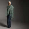 Herbarium av Karen S. Lauger / Lykkefanten, designet for Filcolana- kolleksjonen More Women Høst 2026. Sjal i Filcolana Vilja og Tilia