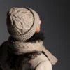 Fisherman Hat av Maria Bach Jensen / Sanastrik, designet for Filcolana- kolleksjonen More Women Høst 2026. Lue i flettestruktur, strikket i Peruvian