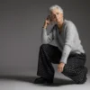 Quiet Moments av Nina Kjær, designet for Filcolana- kolleksjonen More Women Høst 2026. Klassisk modell strikket i Arwetta og Tilia