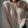 Ripple Loop Sweater av Other Loops, strikket i Silk Mohair fra Isager i farge 6