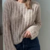 Ripple Loop Sweater av Other Loops, strikket i Silk Mohair fra Isager i farge 6