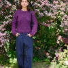 Junia Sweater fra Sandnes Garn, strikkes i Peer Gynt og Tynn Silk Mohair