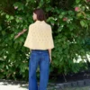 Elodie Poncho fra Sandens Garn, strikket i Double Sunday og Tynn Silk Mohair