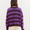 Mango Cardigan fra Sandnes Garn, strikket i striper med Sunday og Tynn Silk Mohair