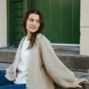 Basis No 4 av Augustins, for Hillesvåg, strikket i Troll fra Hillesvåg og Silk Mohair fra Isager. Cardigan i vaffelribb.