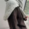 Lane Loop Highneck av Other Loops strikket i Merilin og Silk Mohair fra Isager i brunt