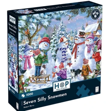 Puslespill Seven Silly Snowmen 1000 brikker