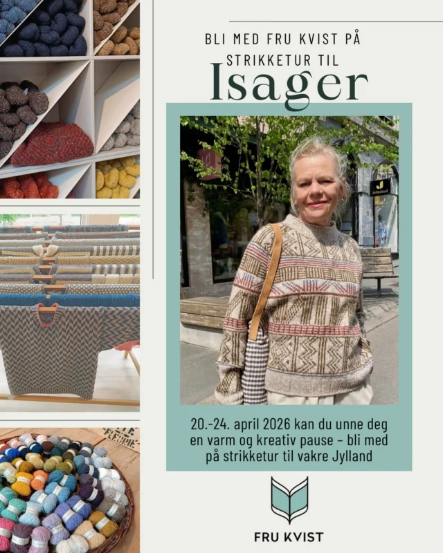 Sammen med @temareiserfredrikstad inviterer vi deg med på strikketur til @isageryarn ❤️ 

Du kan lese mer om turen og melde deg på ved å klikke på lenken i vår bio🥰🫶