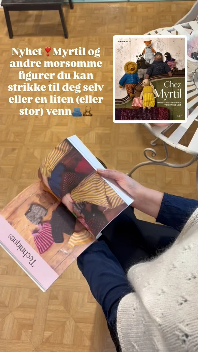 Nyhet❣️ Myrtil og andre morsomme figurer du kan strikke til deg selv eller en liten (eller stor) venn🫂🥰

🧸Chez Myrtil: More Seamless Friends to Knit and Love